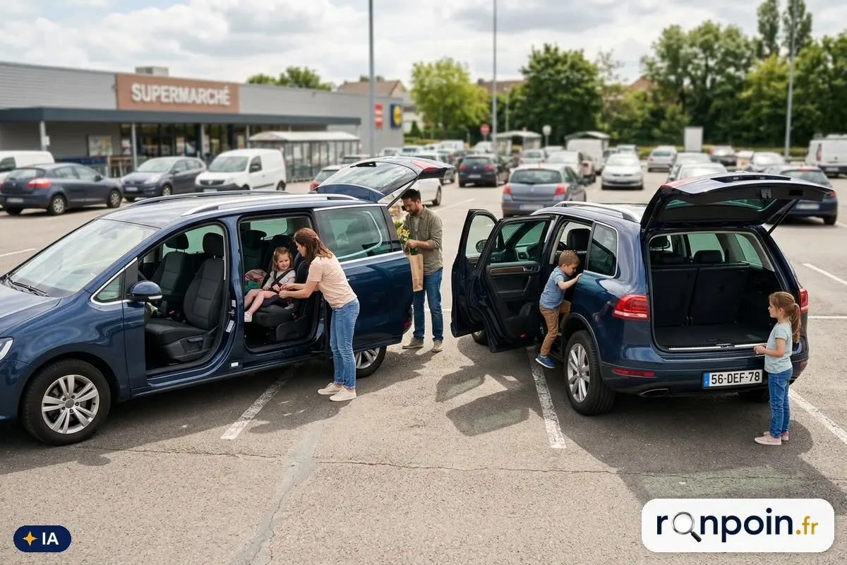 Monospace ou SUV 7 places ? — illustration générée par IA
